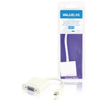 Mini DisplayPort Cable Mini DisplayPort Male - VGA Female 0.20 m White Mini DisplayPort Cable Mini DisplayPort Male - VGA Female 0.20 m White